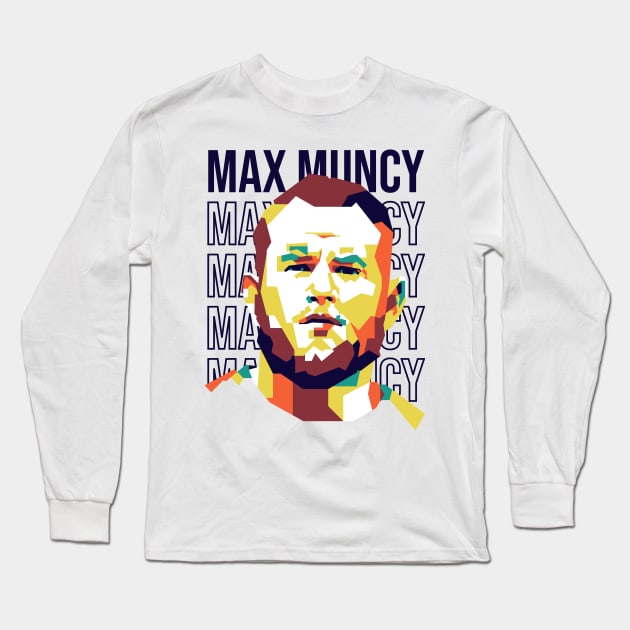 Max Muncy WPAP 2 Long Sleeve T-Shirt by pentaShop